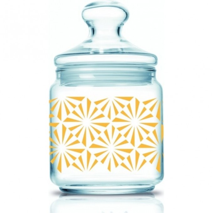 Банка для продуктов LUMINARC СОФИЯ ГОЛД с крышкой 0.5 л P7796