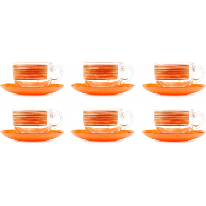 Чайный набор LUMINARC БРАШМАНИЯ ОРАНЖ 12 предметов 220 мл P8984
