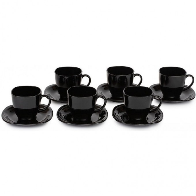 Чайный набор LUMINARC CARINE NOIR 12 предметов P4672
