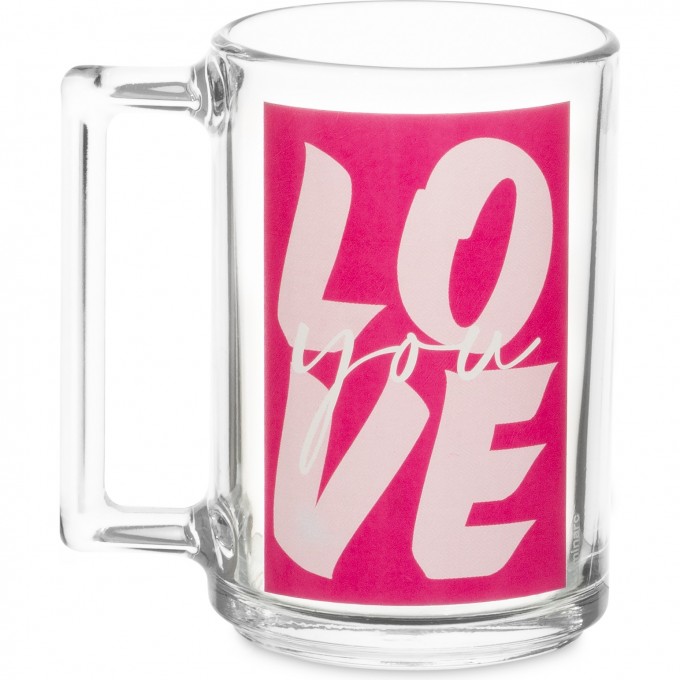 Кружка LUMINARC ФИТНЕС LOVE 320 мл с декором O0143