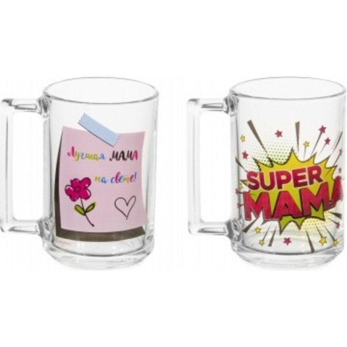 Кружка LUMINARC ФИТНЕС МАМА 320 мл с декором O0145