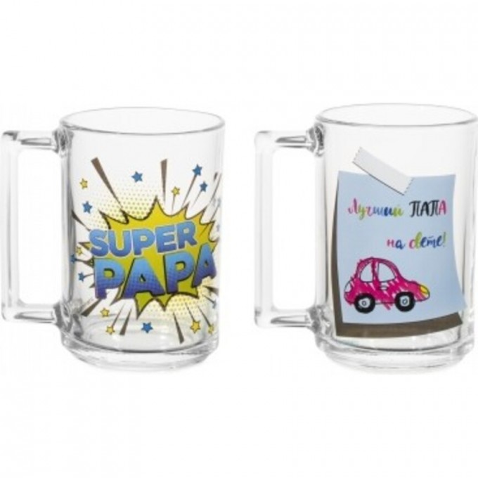 Кружка LUMINARC ФИТНЕС ПАПА 320 мл с декором O0146