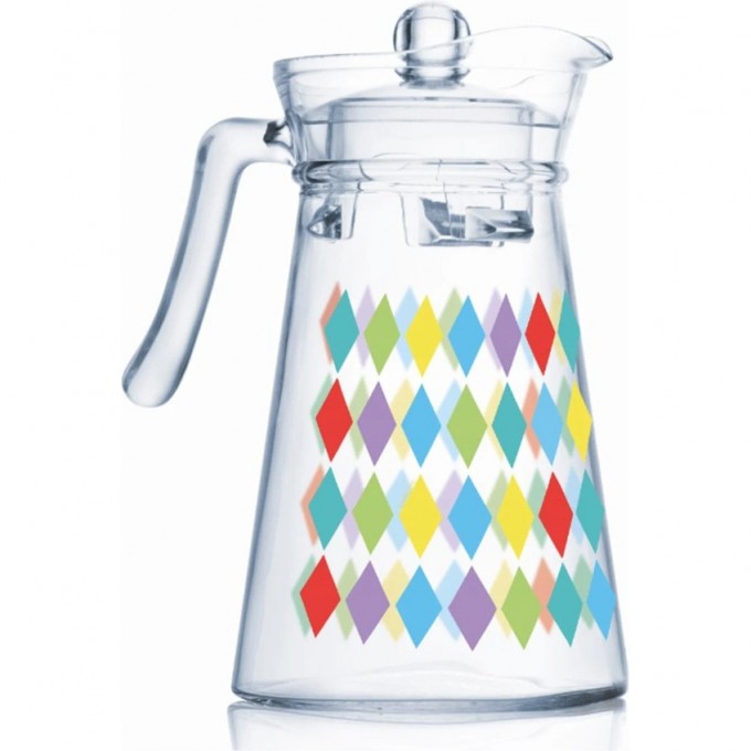 Кувшин LUMINARC KONE DIAMOND COLORLICIOUS 1.3 л с крышкой V0456
