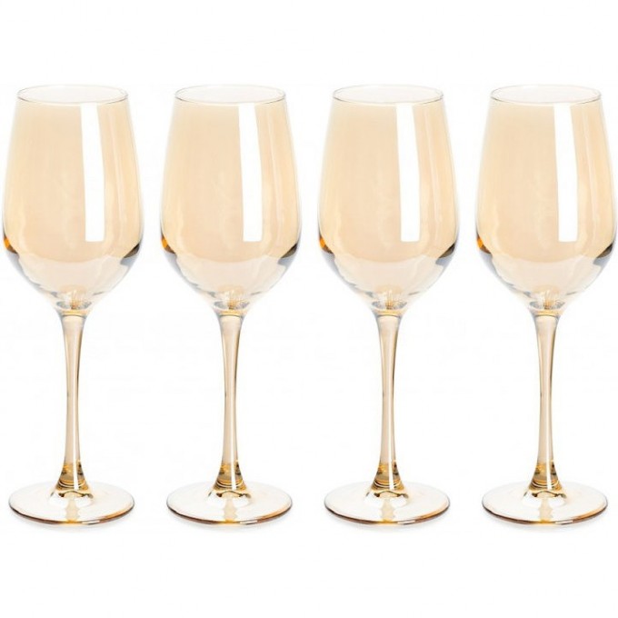 Набор бокалов на ножке LUMINARC ЗОЛОТОЙ МЕД 350 мл, 4 шт P9304