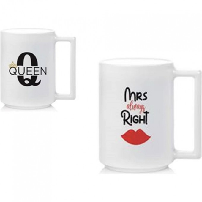 Набор кружек LUMINARC QUEEN&MRS RIGHT 380 мл, 6 шт V0367