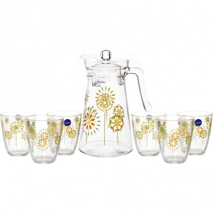 Набор питьевой LUMINARC КОТТОН ФЛАУЭР 7 предметов Q4105