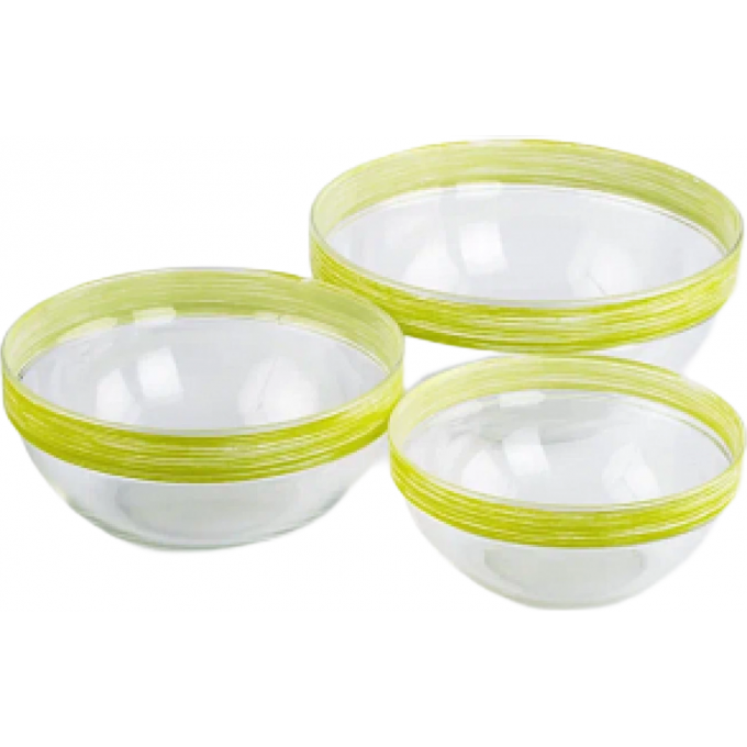 Набор салатников LUMINARC ЭМПИЛАБЛЬ БРАШМАНИЯ ГРИН 3 шт (17см+20см+23см) P801-GR