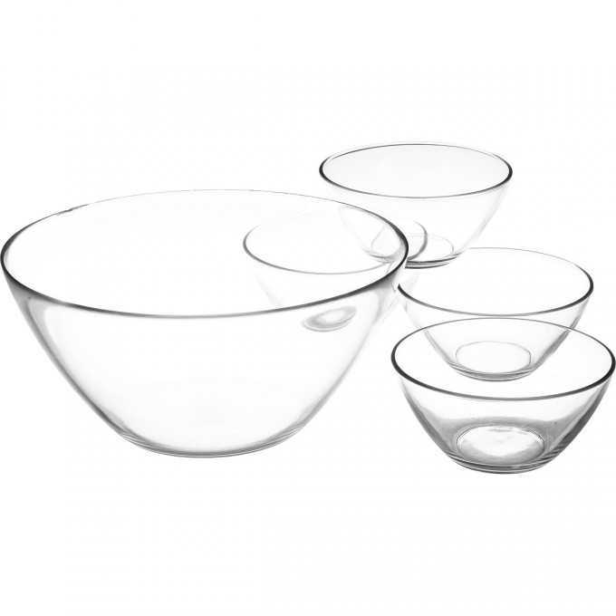 Набор салатников LUMINARC КОСМОС 4 шт x 12 см + 23 см P6766