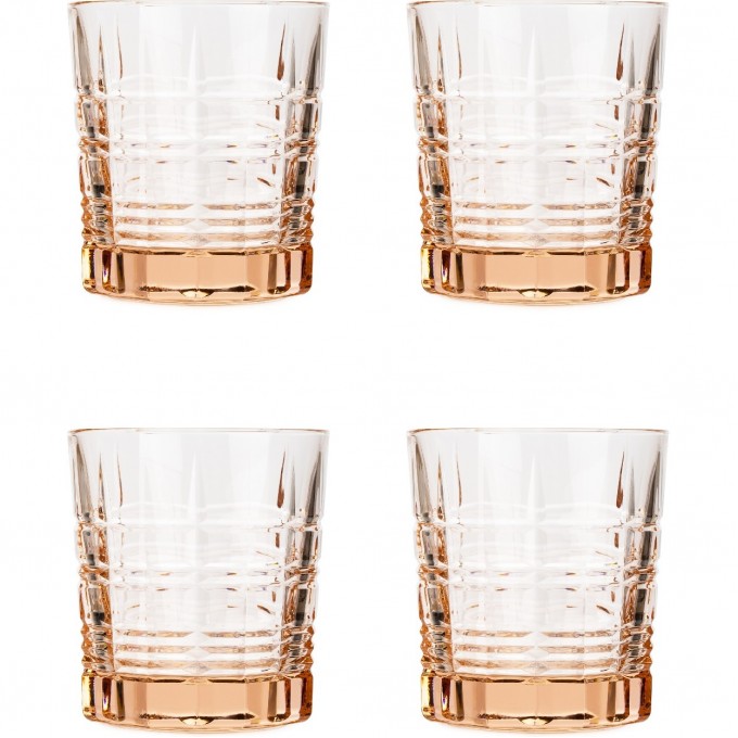 Набор стаканов LUMINARC ДАЛЛАС РОЗОВЫЙ 4 шт 300 мл низкие O0078