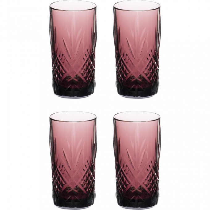 Набор стаканов LUMINARC ЗАЛЬЦБУРГ ЛИЛАК 4 шт 380 мл высокие O0054