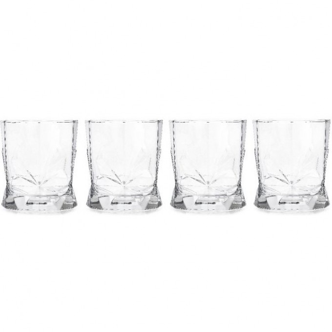 Набор стаканов низких LUMINARC РОШ ВРЕМЯ ДЕГУСТАЦИЙ ВИСКИ 340 мл, 4 шт Q4022