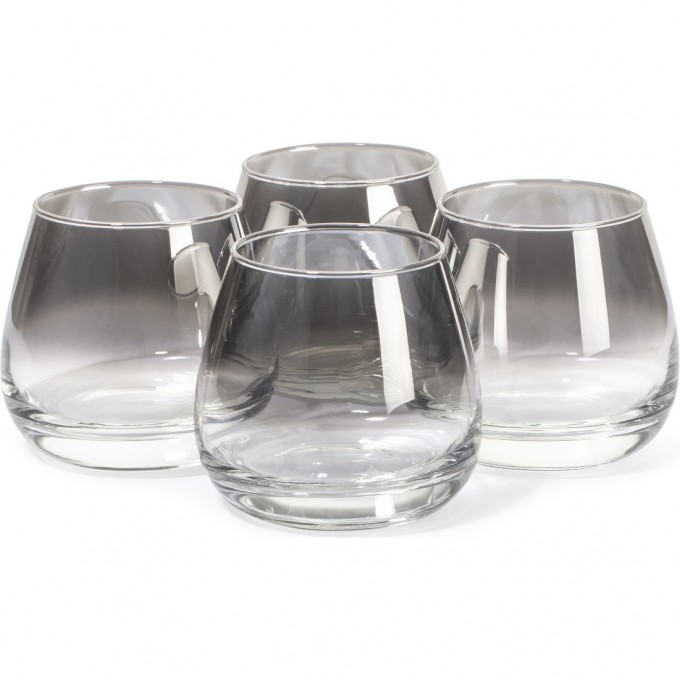 Набор стаканов низких LUMINARC СИР ДЕ КОНЬЯК СЕРЕБРЯНАЯ ДЫМКА 300 мл, 4 шт O0096