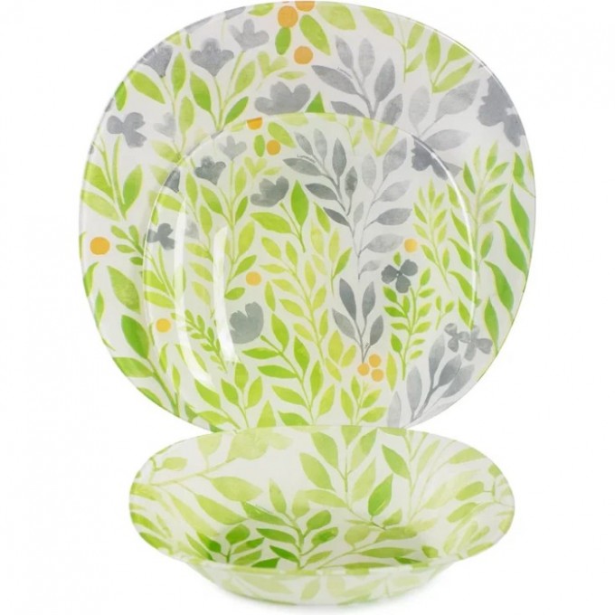 Набор столовый LUMINARC ALVIS GREEN 18 предметов SQ908345