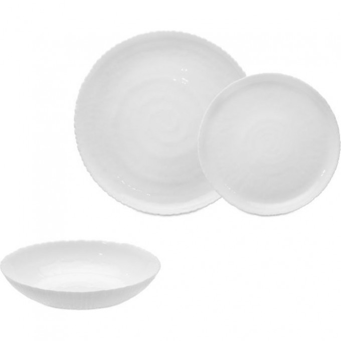 Набор столовый LUMINARC АММОНИТ белый 18 предметов P9101