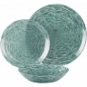 Набор столовый LUMINARC BRUSHMANIA METALLIC GREEN 12предметов V6061