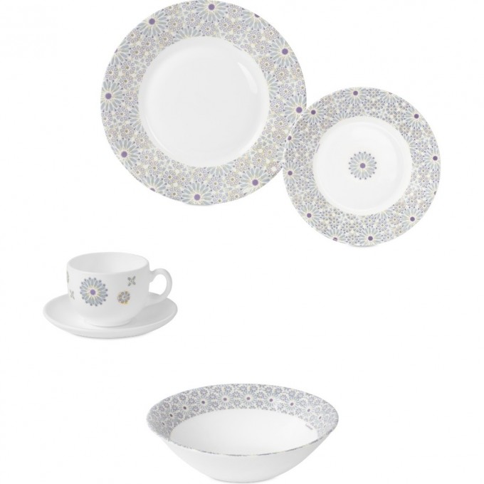Набор столовый LUMINARC ESSEENCE DAISY CRUX 30 предметов V1120
