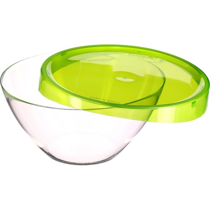 Салатник LUMINARC KEEP N BOWL 20 см с зеленой крышкой V6627