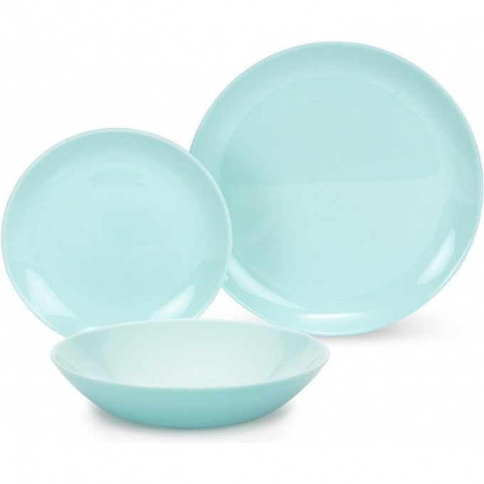 Столовый набор ДИВАЛИ ЛАЙТ ТЮРКУАЗ 18 предметов P2963