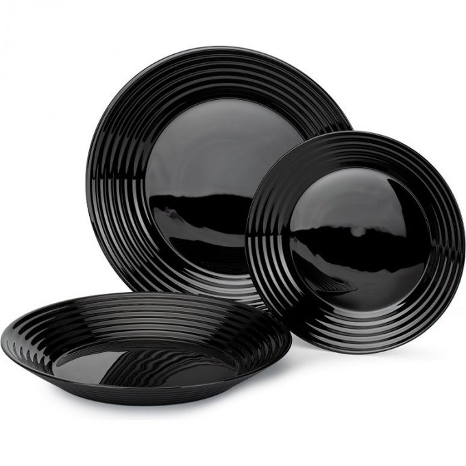 Столовый набор LUMINARC АРЕНА НУАР 18 предметов N5162