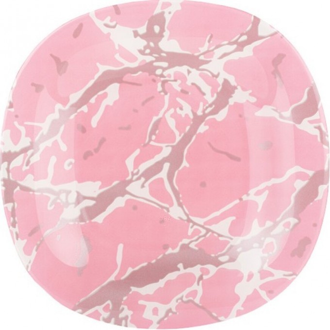 Тарелка десертная LUMINARC МАРБЛ ПИНК СИЛЬВЕР 19 см Q7480
