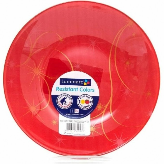 Тарелка суповая LUMINARC SPARCLE STARS GOLD (СПАРКЛ СТАРС ГОЛД) 20см N4215